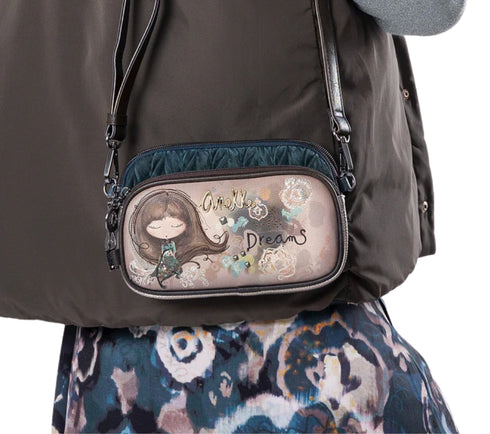 Poseta causal, dama, ANEKKE 41703-445, albastru, piele ecologica